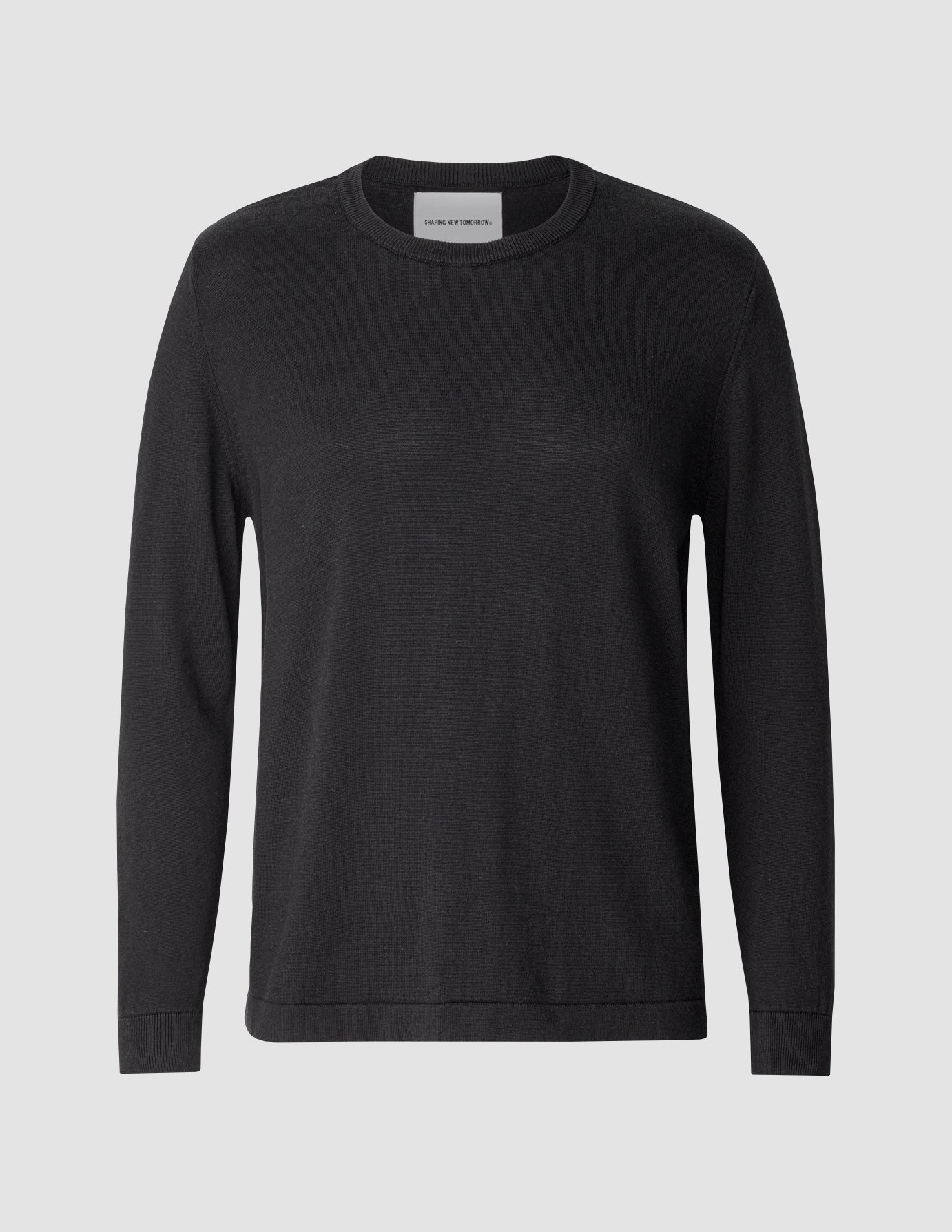 Fine Knit Crewneck Black